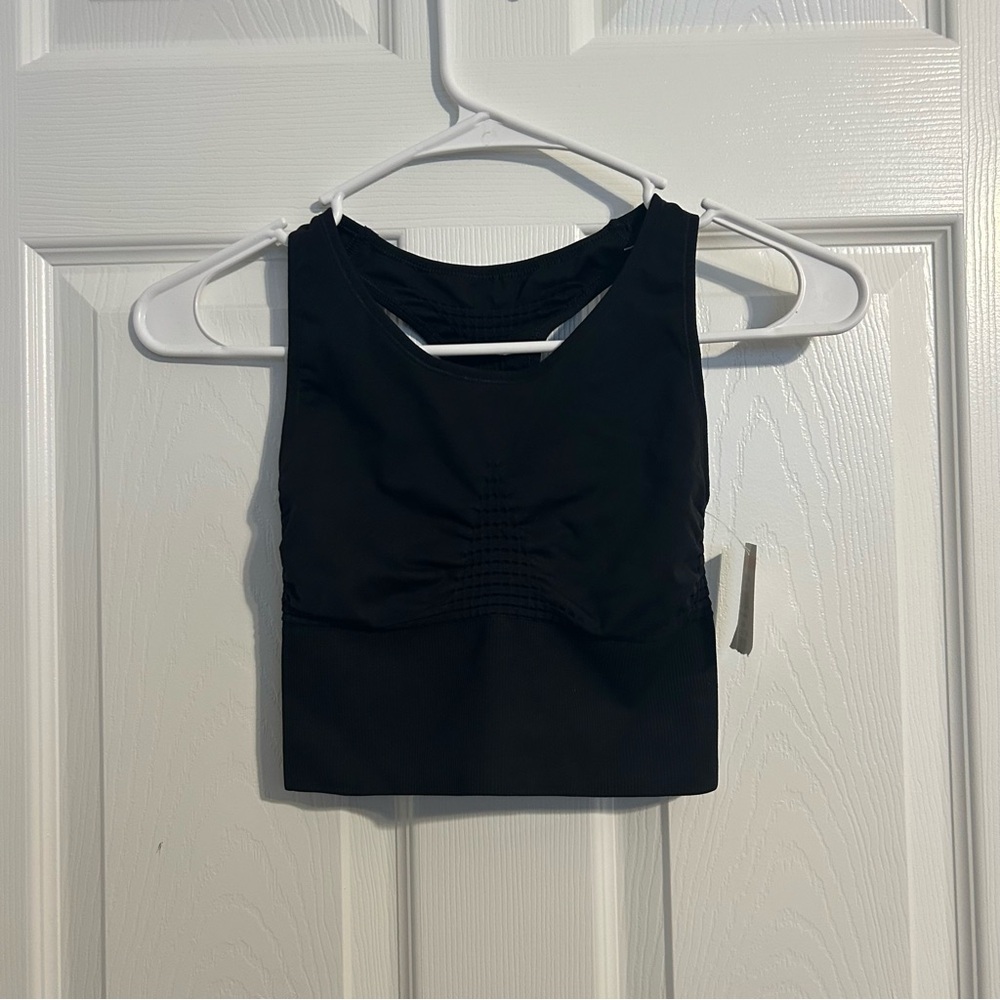 NWT Sweaty Betty Black Women's Stamina Longline Sports Bra Seamless - Picture 2 of 8
